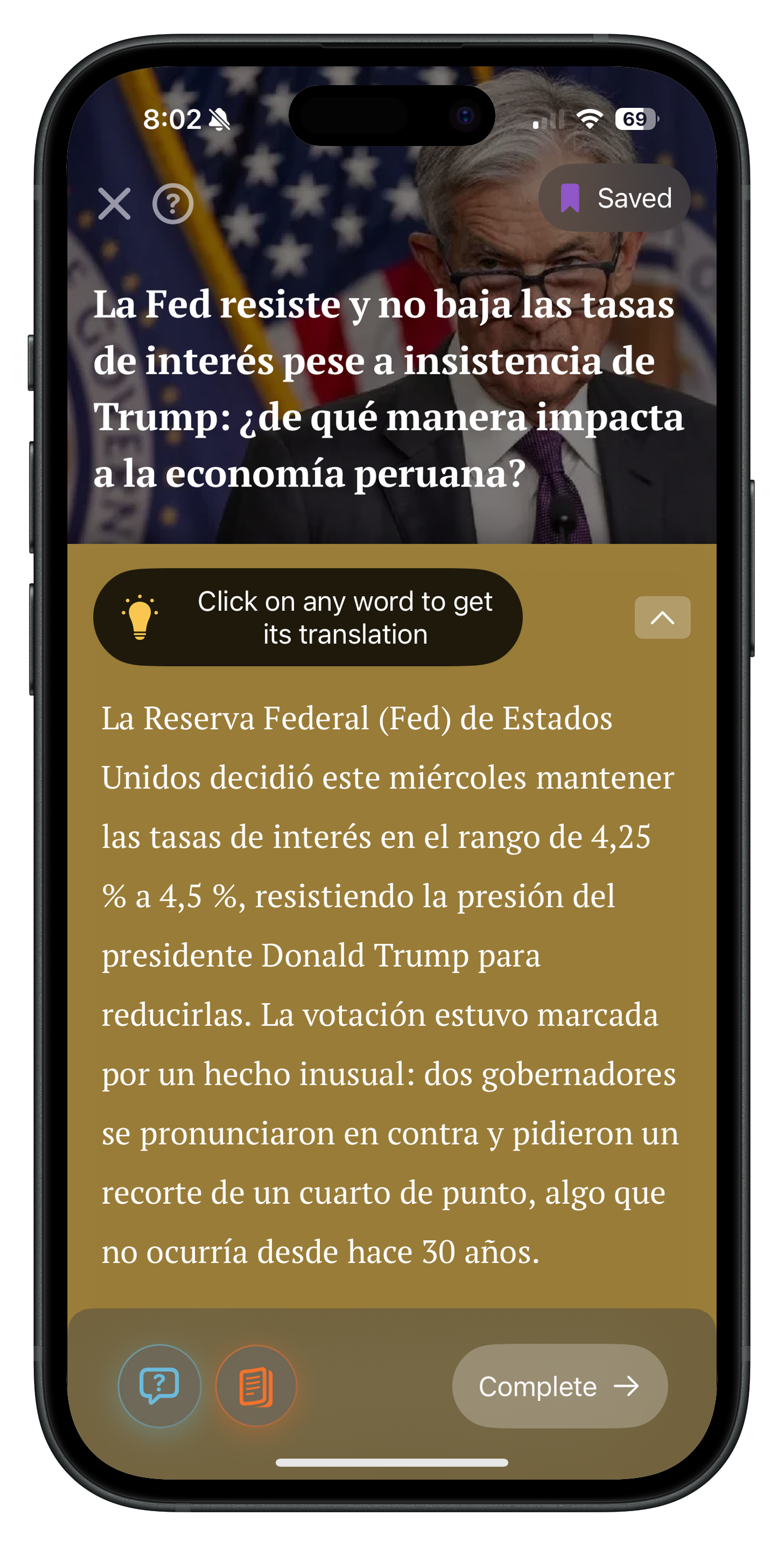 News Quiz screenshot